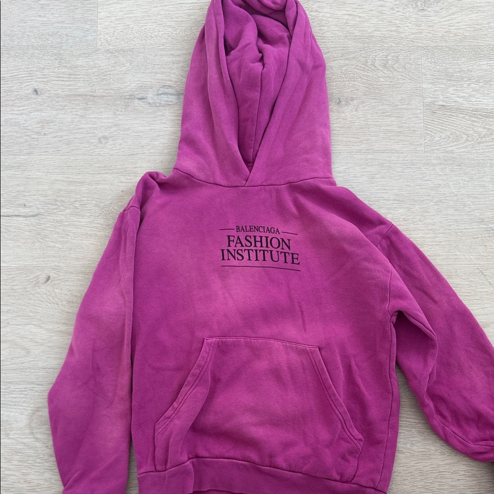 Balenciaga Magenta Fashion Institute Hoodie